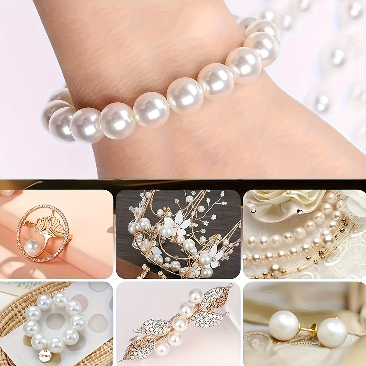 1388pcs 4/6/8/10mm  Black, whi - огляд і ціна Fine Jewelry & Watches Photos