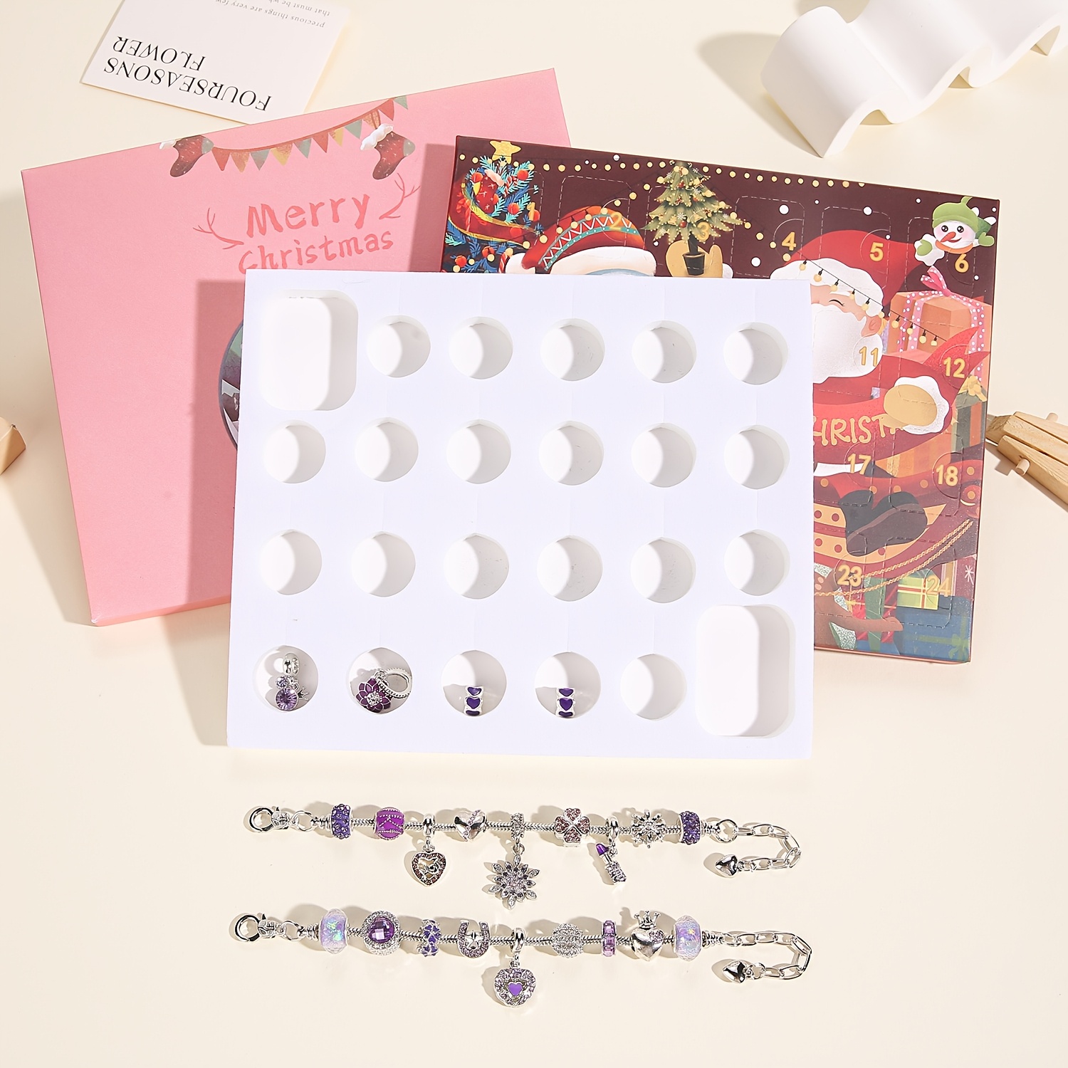 Christmas purple beads DIY jew - огляд і ціна Fine Jewelry & Watches Photos