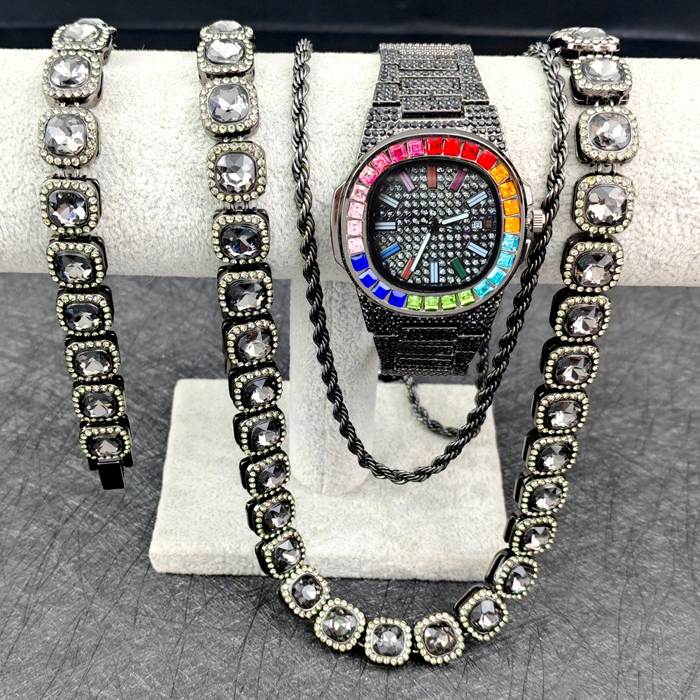 Purco Black Watch Tennis Chain - огляд і ціна Icebox Jewelry Watches