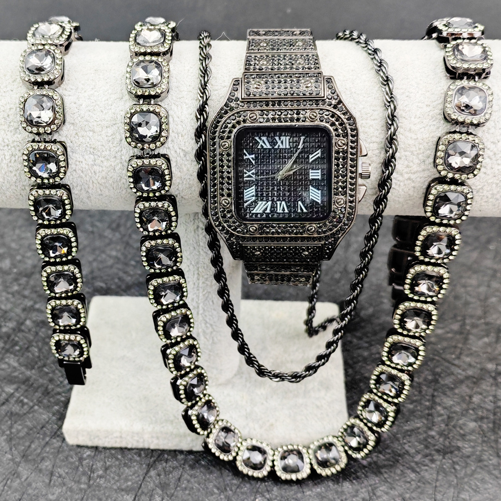 Purco Black Watch Tennis Chain - огляд і ціна Icebox Jewelry Watches