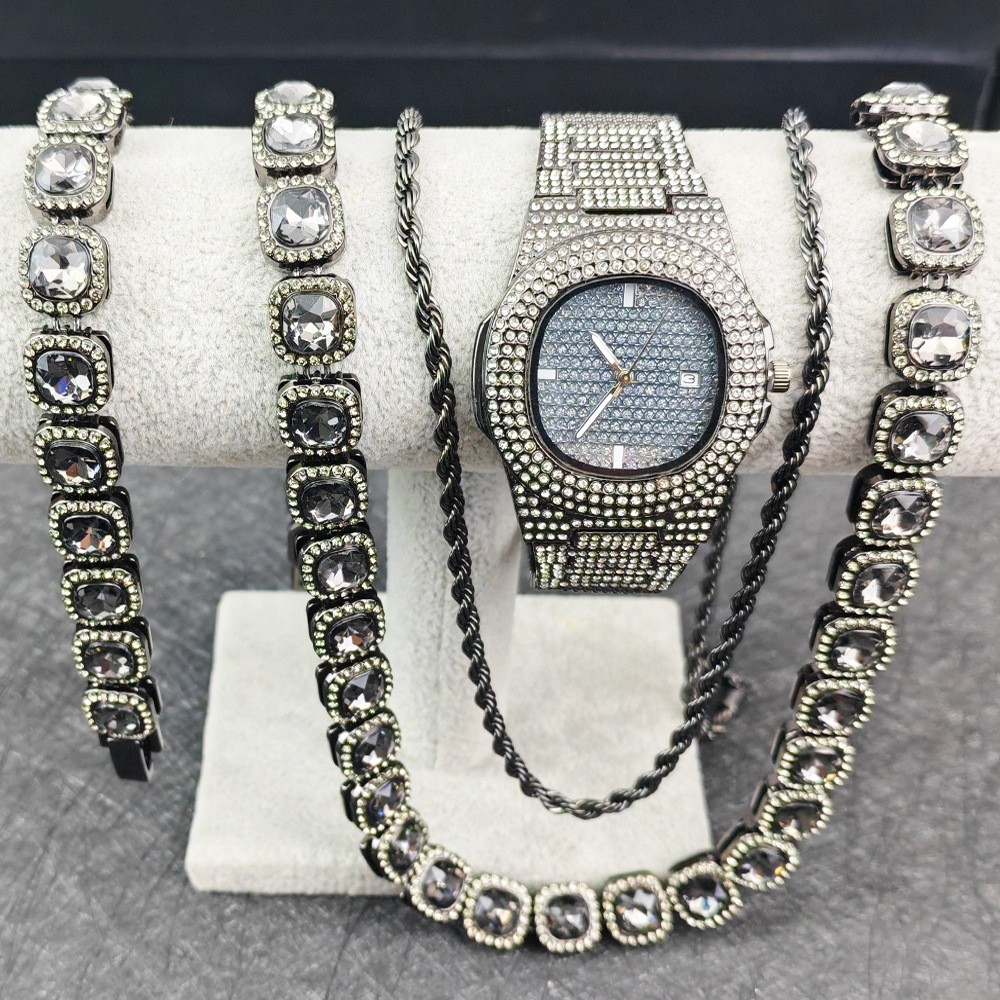 Purco Black Watch Tennis Chain - огляд і ціна Icebox Jewelry Watches
