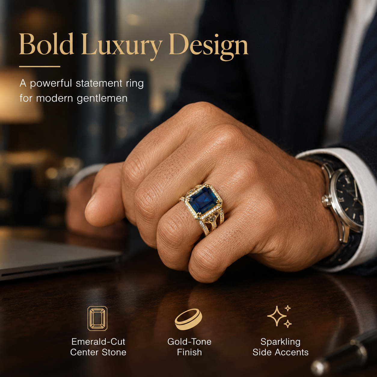 Bold Cubic Zirconia Inlaid Rin - огляд і ціна Eve Jewelry & Watches Distribuidor Oficial Rolex Buenos Aires