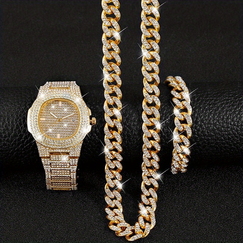 12mm Cuban Chain With Watch Se - огляд і ціна Icebox Jewelry Watches