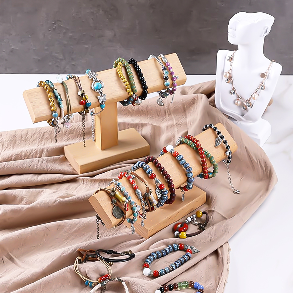 Wooden New T-Bar Vintage Walnu - огляд і ціна Jewelry Watches Vintage