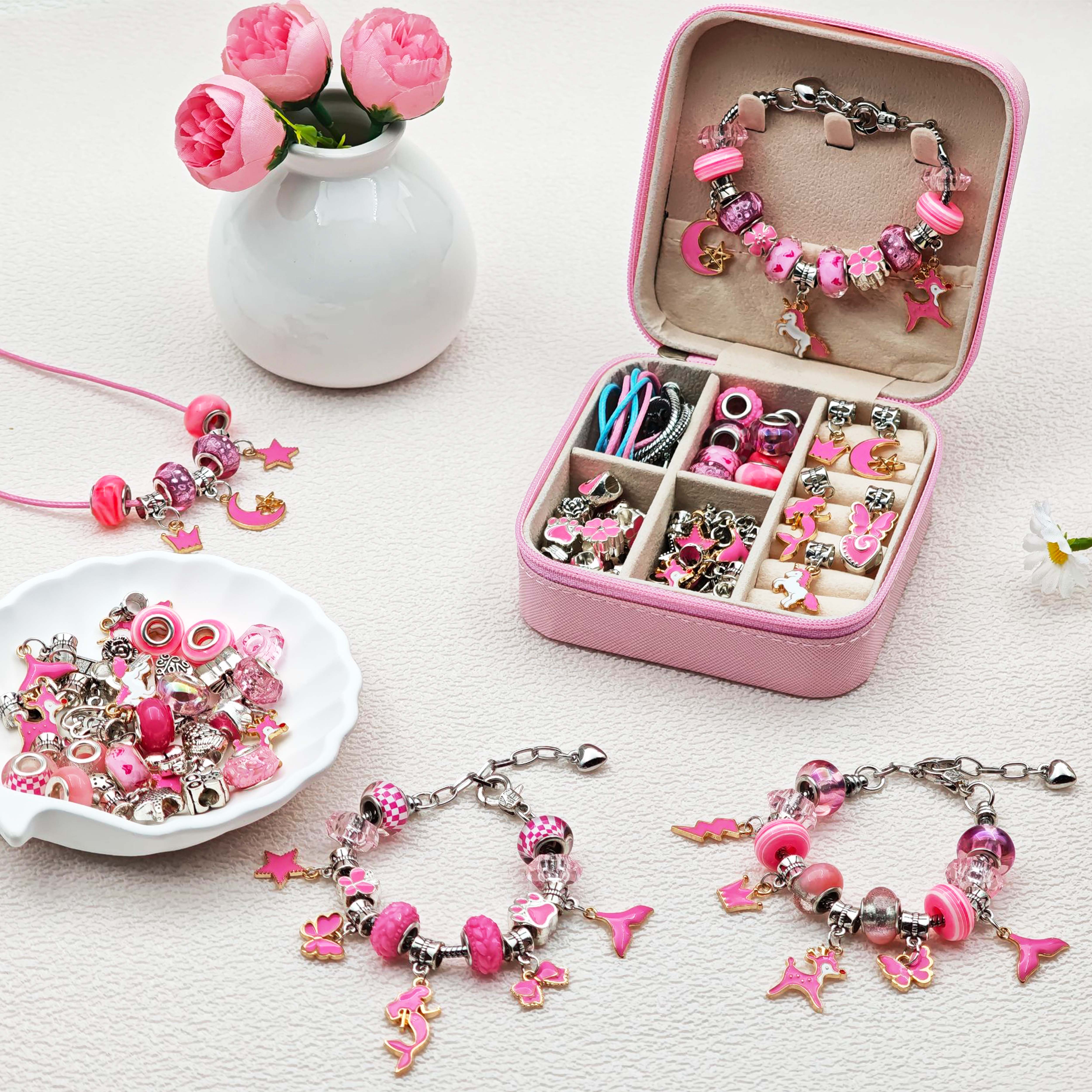 68pcs pink beaded jewelry set, - огляд і ціна Fine Jewelry & Watches Photos