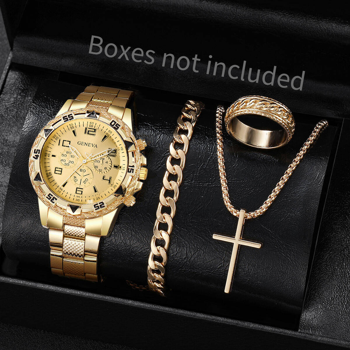 4PCS/Set Fashion Men Business  - огляд і ціна Jewelry Watch Making