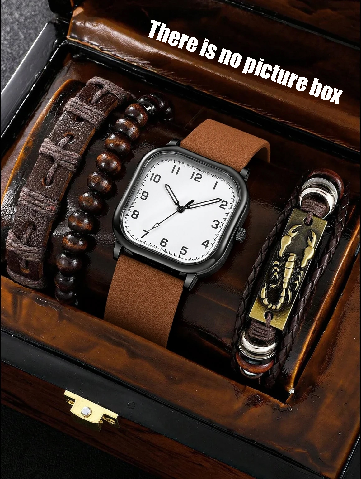No gift box; men's leather str - огляд і ціна Leather Bracelet