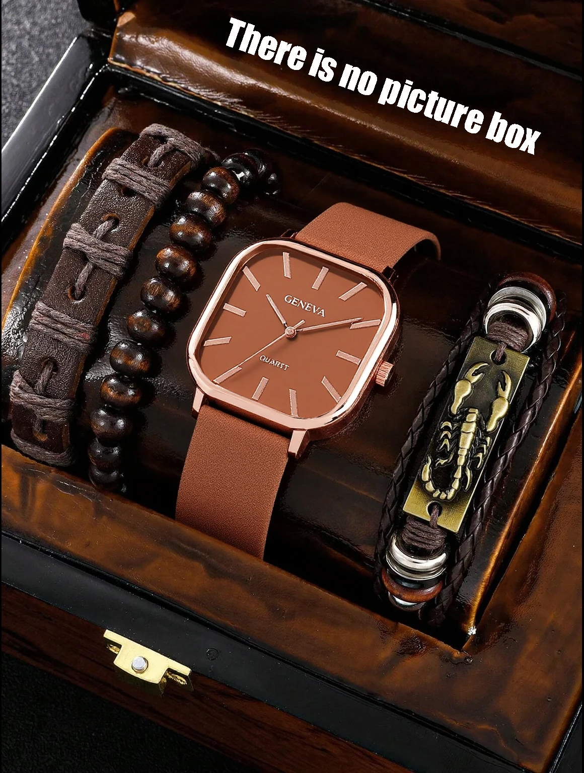 No gift box; men's leather str - огляд і ціна Leather Bracelet