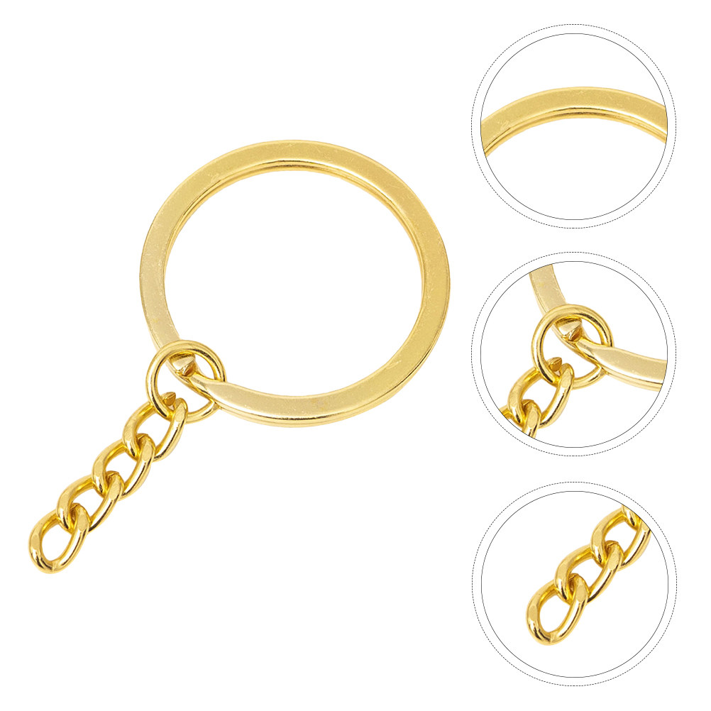 100Pcs Gold Plated Flat Chain  - огляд і ціна Gold Plated Ring