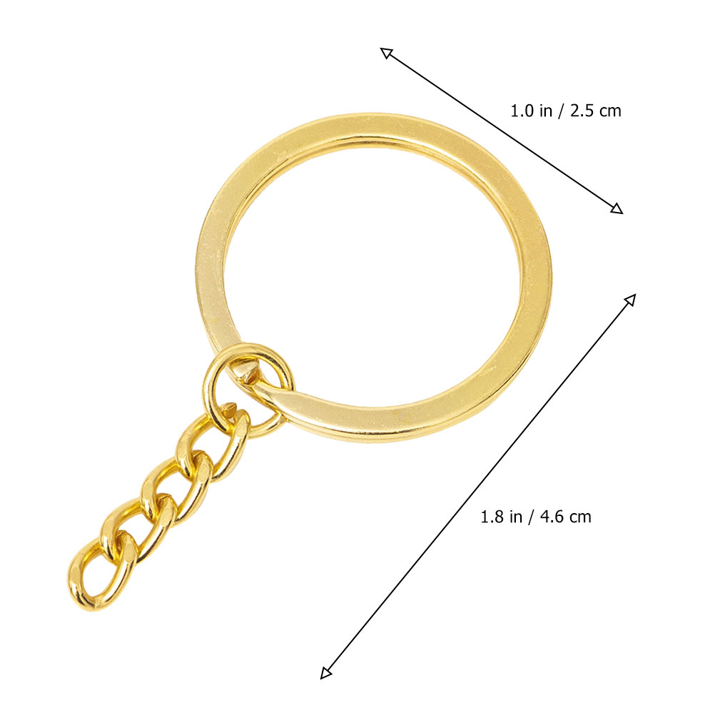 100Pcs Gold Plated Flat Chain  - огляд і ціна Gold Plated Ring