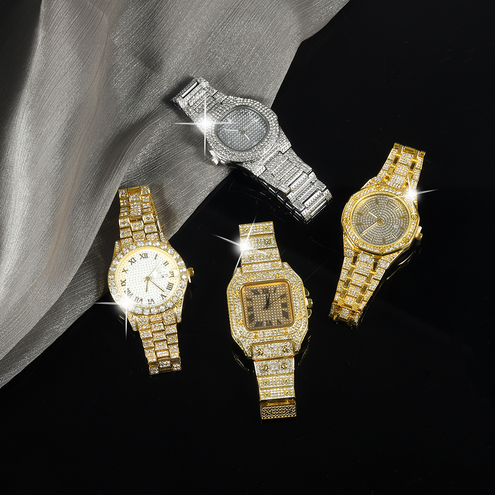 New Punk Men Watch Iced Out Di - огляд і ціна Jewelry Watches Men