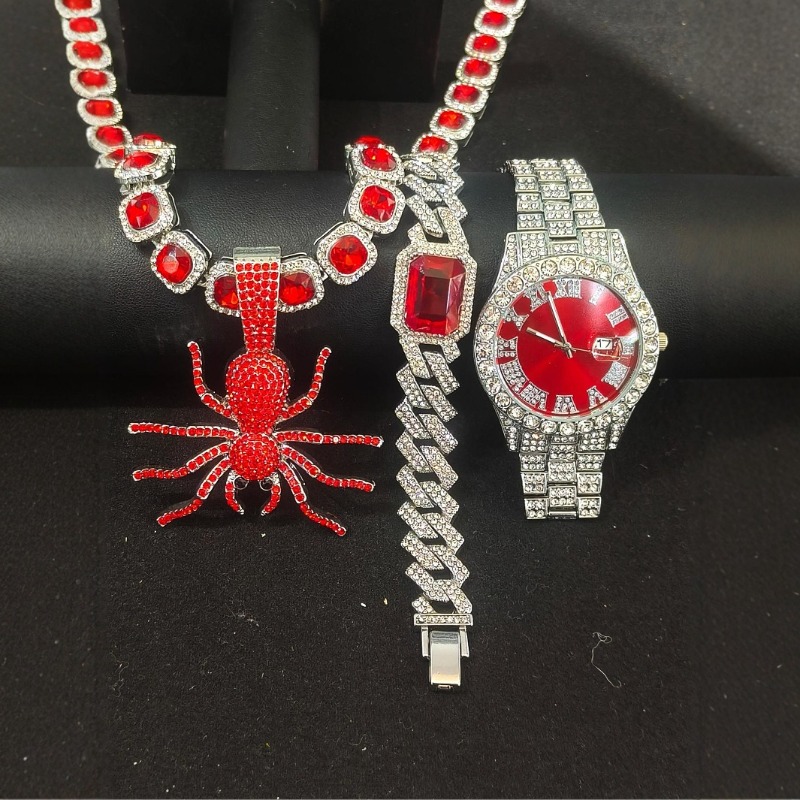 Hip Hop Jewelry Set for Men -  - огляд і ціна Icebox Jewelry Watches
